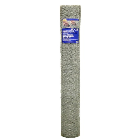 Mat 60in. x 150ft. 1in. Mesh Galvanized Poultry Netting MA310114